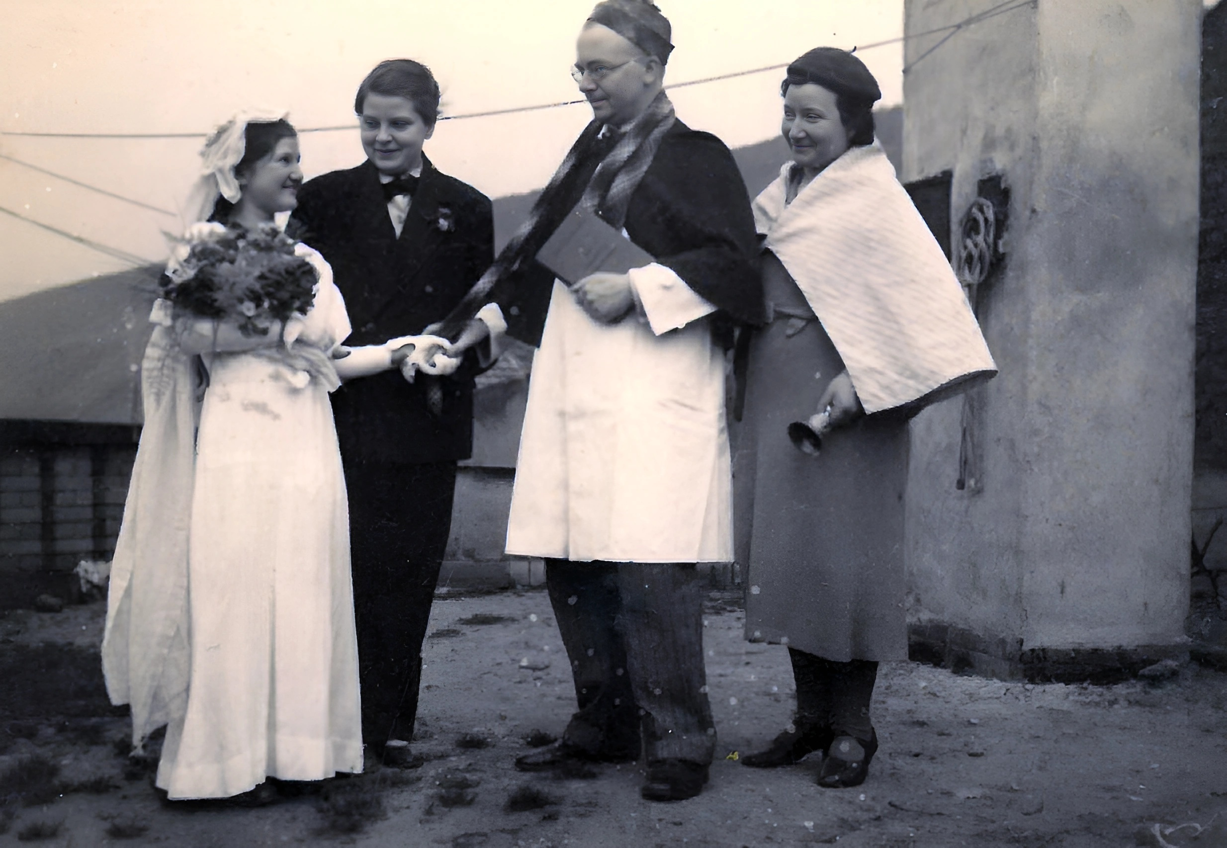 Auf der Dachterrasse der Schwanen Apotheke